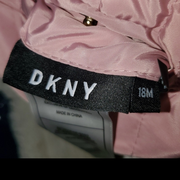 DKNY Pink Puffer Reversible Jacket Toddler 18 - Picture 9 of 11